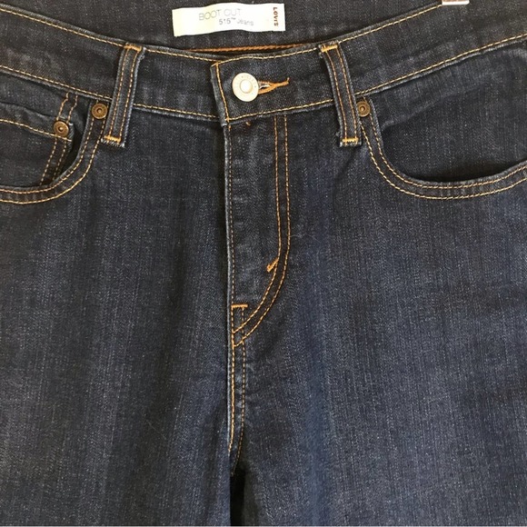 Levi's 515 Boot Cut  Dark wash jeans  size 8S - Picture 6 of 11